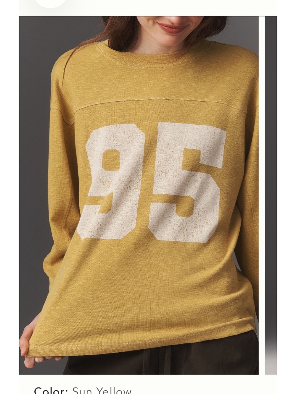 Pilcro 3/4 Sleeve Varsity Tee - Picture 3 of 10